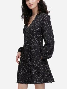 navy blue dress for baby girl Women's Linen Blend Mini Dress main image 0